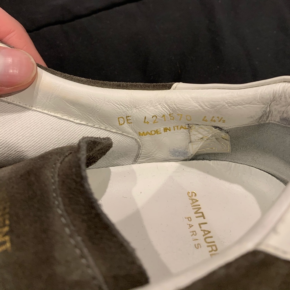 SAINT LAURENT Suede Soho Mens Court Classic Sneakers - Picture 3 of 7